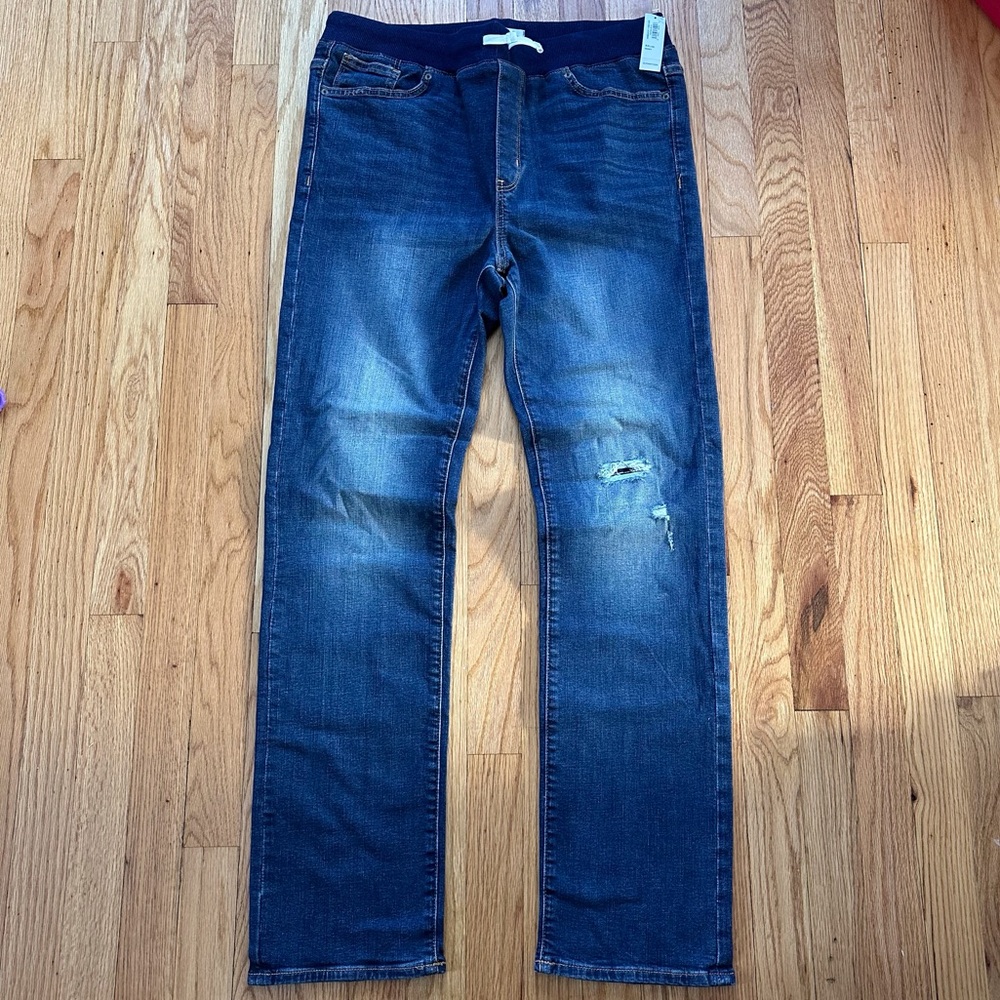 NWT Old Navy Karate Slim Jeans Knit Waist size XXL Husky